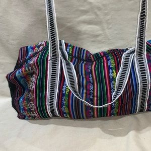 Authentic Peruvian Handmade duffle bag Incan